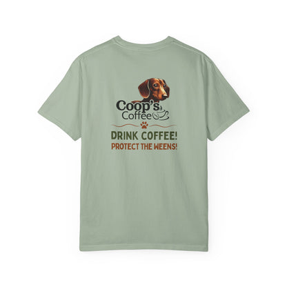Coffee First Bark Later Dog T-Shirt Unisex